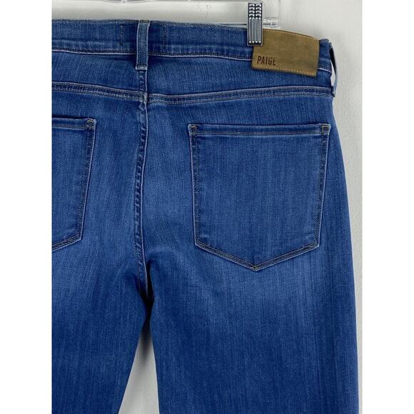 Paige Womens Lennox Blue Medium Wash Stretch Jeans Size 30X31 (1051) - Picture 2 of 15